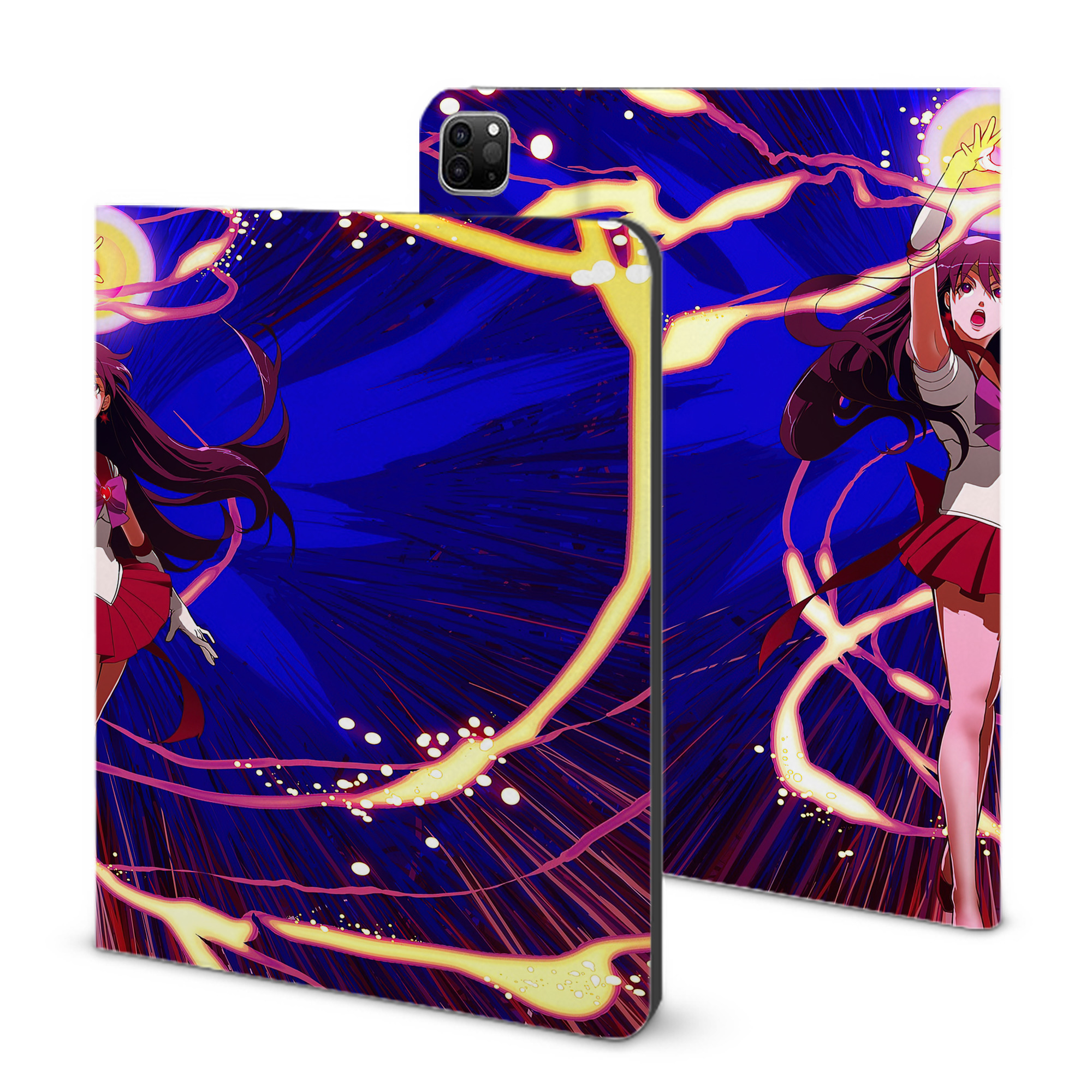 （画像用） 美少女戦士セーラームーン Sailor Moon IPad ケース ブック型 PUレザー TPU 耐衝撃 軽量 薄型 ペン収納なし 全面保護 IPad 各モデル対応